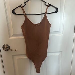 American Eagle Outfitters Tan Bodysuit